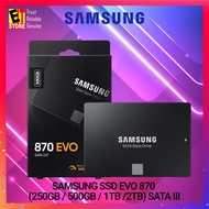 SAMSUNG SSD EVO 870 500GB / 1TB /2TB SATA III 2.5" (MZ-77E500BW)