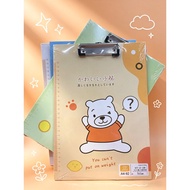 A4 Cute Cartoon Writing Clipboard Folder | Study Office Writing Board Menu Folder School Supplies