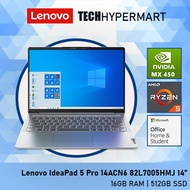 Lenovo IdeaPad 5 Pro 14ACN6 82L7005HMJ 14" Laptop/ Notebook (Ryzen 5 5600U, 16GB, 512GB, NV MX450, W