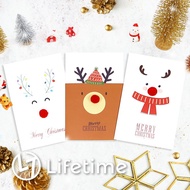 〔 Christmas Reindeer Card 〕 Small Greeting Gift Photo 〖 Lifetime Fashion Store 〗