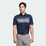 adidas Golf Performance Allover Print Polo Shirt Men Blue JL5251