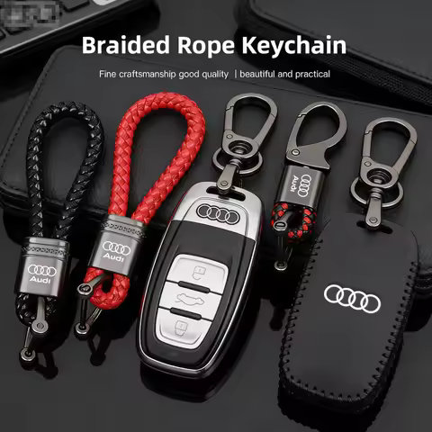 For Audi Sline A1 A2 A3 A4 A5 A6 A7 A8 Q1 Q2 Q3 Q4 Q5 Q6 Q7 Q8 Driving Safety Zinc Alloy Keychain Fr
