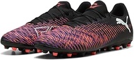 Unisex Future 8 Play MG Football Boots, Puma Black PUMA White Glowing Red, 10 US