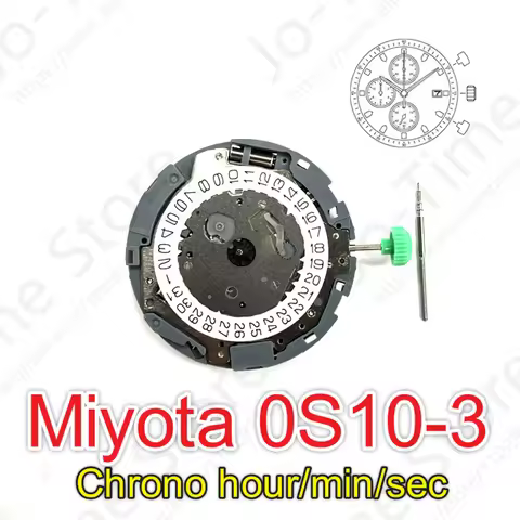 0s10 Movement Miyota 0s10-3 Movement Chronograph Movement Japan Movenment Can Incorporate Tachymeter