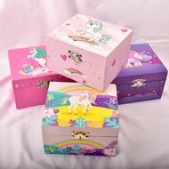 [Christmas Music Box] Music Box Birthday Gift MusicBox Crafts Music Jewelry Box Unicorn Music Storag