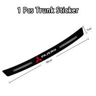 MITSUBISHI PAJERO Carbon 3D Door Sill Plate Guard Pelindung Pijakan Injakan Kaki Pintu Mobil Set