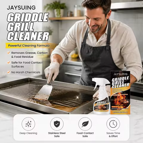 Jaysuing Barbecue Grill Cleaner Spray Oven Cleaning Oil Stain Remover Household Kitchen BBQ Grill Gr