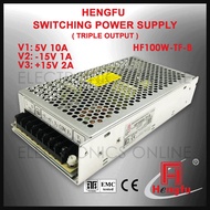 HF100W-TF-B Triple output power supply HENGFU Switching Power Supply DC5V 10A +15V 2A -15V 1A SMPS M