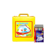 Buncho Gabang Oil Pastels Crayon 60 color + Stabilo Premium Color Pencil 12s Short Bundle Deals