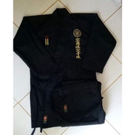 Karategi black gi clothes Karate tegi dogi special Kushin ryu KKI