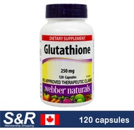 Webber Naturals Glutathione 250Mg 120 Capsules