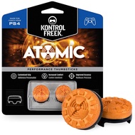 KontrolFreek Atomic for PlayStation 4 (PS4) and PlayStation 5 (PS5) Controller | Performance Thumbsticks | 2 Mid-Rise Convex | Orange