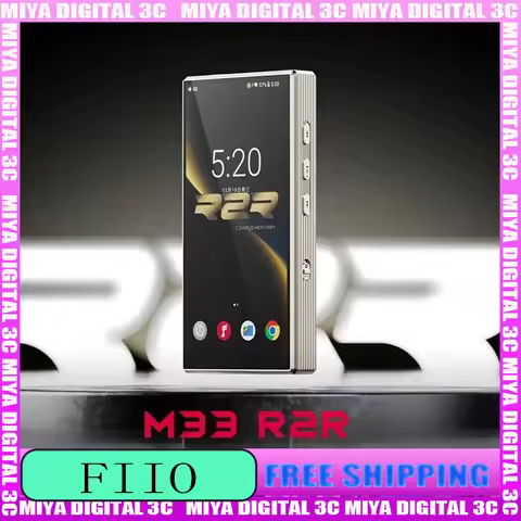 Fiio M33 R2R Portable Music Player 5.5" Screen 8+128GB 24bit HIFI 4400mah MP3 Desktop Digital Music 