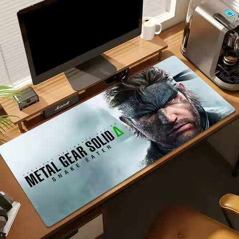 Game M-Metal Gear Solid Delta Snake Eater 2024 For PC Large MousePads Desk Gaming Mouse Pad Stitched