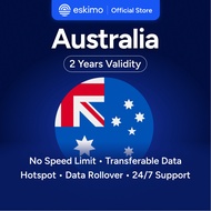 Eskimo Australia eSIM 1-10GB | 2 Years Validity | How to Redeem in Description