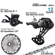 SHIMANO DEORE M6100 Groupset 12 Speed MTB M6100 Shifter Rear Derailleur Chain M6100 M7100 Cassette 1