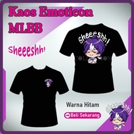 T-shirt mobile legends T-shirt Emoji mlbb T-shirt Emoticon MLBB Emot Sheeshh