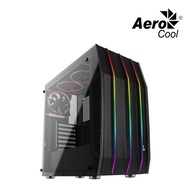 AeroCool Klaw-G-Bk-V1 PC Case Mid Tower / Tempered Glass RGB /Black