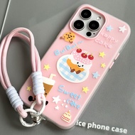 2 In 1 Cake Aesthetic Case hp Redmi 15C 15 Xiaomi 15T poco F7 Note 14 13 M7 Plus 13X C71 C85 C75 14C
