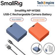 SMALLRIG NP-W126S USB-C RECHARGEABLE CAMERA BATTERY ( 5062 BLUE ) ( 5088 ORANGE )