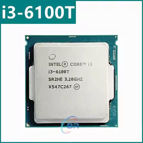 Core i3-6100T i3 6100T 3.2 GHz Dual-Core Quad-Thread CPU 3M 35W LGA 1151