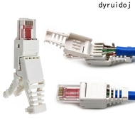 DYRUIDOJ RJ45 Connector No Crimp Portable Connectors Tool-less CCTV CAT6