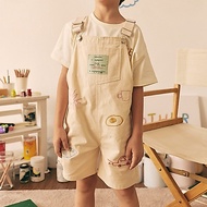 lookbookpetite x junejune | the mini artist Overalls Color ecru