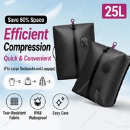 25L Built-in Vacuum Storage Duffel Bag IP68 Waterproof 70D Fabric Multi-purpose Clothes Organizer Ho