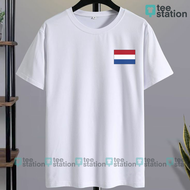 TEE STATION KAOS BELANDA NETHERLANDS POCKET NEGARA PIALA DUNIA WORLD CUP T-SHIRT FASHION WANITA CEWE