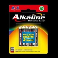 Baterai ABC Alkaline AAA Islam isi 6 Battery AAA