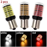2pcs T20 Turn Signal Bulb Car Tail Light Brake Light 1156 1157 7440 7443 Yellow White Red