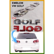 VW Volkswagen Golf Chrome Car Logo Emblem