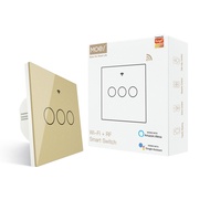 MOES Tuya WiFi+RF Switch Smart Wall Light Switch Need Neutral 1/2/3 Gang RF/APP/Touch Control Timer 