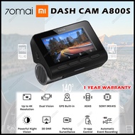 🔥 READY STOCK 🔥 70mai A800S 4K Dash Cam Rear Cam Dual Vision Global Version A800 Adas Parking App Co