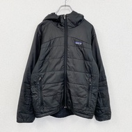 Patagonia Micro Puff 連帽保暖外套，黑色，XS 碼，古著