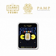 TURBO [1GM] Pac-Man 45th Anniversary Gold Bar 9999Gold