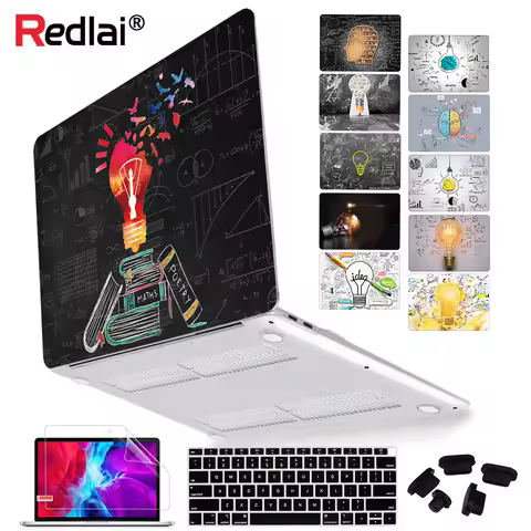 Redlai Plastic Hard Shell Case for MacBook 2025 M4 Air 13 15 A3240 A3241 M2 A2681 A3113 2023 A2779 A