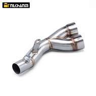 For Yamaha R6 YZF R6 2006 - 2019 Exhaust Muffler Mid Pipe Link Motorcycle Link Muffler Pipe Silencer