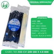 Kss CABLE TIE CV250 250 x 4.8 NYLON CABLE TIES KSS CV250 250X4.8MM TIS CABLE TIE 25CM