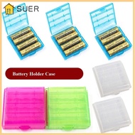 SUER 4 AA AAA Rechargeable Battery Container for Battery Holders Coloful Battery Holder Storage