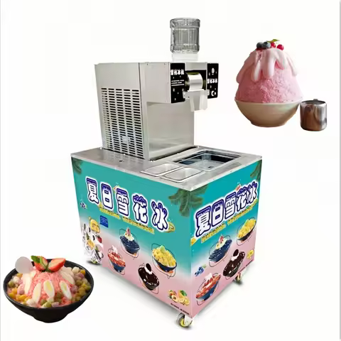Hot Sale Commercial Yellow Bingsu Beads Ice Slime Machine Flake Ice Machine with Motor for Sale