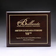 Customized Customized Franchise Award Letter of Appointment Customized Plaque Medal Listing Wooden W