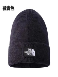 ♂หมวกถักแบบสวมหัวลาย North Face สำหรับผู้ชายและกีฬาสำหรับผู้หญิงผ้ากำมะหยี่กันหนาวทางทิศเหนือหมวกขนสัตว์การป้องกันหูอบอุ่นหนา TNF
