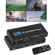 HDMI Multiviewer 4K 4X1 HDMI Quad Viewer 4 In 1 HDMI Multi-Viewer