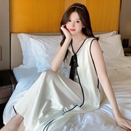 Ladies Silky Sleeveless Loose-Fit Nightdress - Lounge Wear | Ships Within 48 Hrs