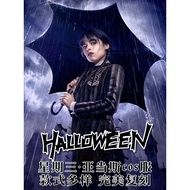 halloween costume halloween Adams Family Wednesday Halloween Cosplay Costume