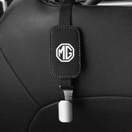 ตะขอเก้าอี้หลังรถหนังนิ่มเหมาะสำหรับ MG GS TF ZR ZS ES ES HS EZS MG 6 MG3 MG5 MG7รถยนต์เบาะหลังภายในตะขอโลหะ