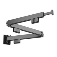 摺疊式晾衣架免打孔壁掛式隱形摺疊衣物晾曬收納架伸縮陽臺晾衣桿