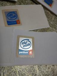 【歡迎 賣場多項合併寄】【全新/庫存】英特爾Pentium 4標準 貼紙 英特爾 CPU貼紙 (大約2000年老東西)