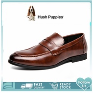 Hush Puppies leather shoes men big size 45 46 47 48